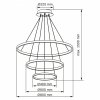 Lampa wisząca LED LEA 3 nikiel 330048 Sanico Goldlux